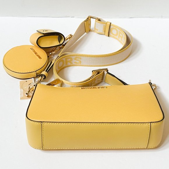 Michael Kors Jet Set Travel Small Crossbody Bag Teach Attached Daffodil - Picture 5 of 13